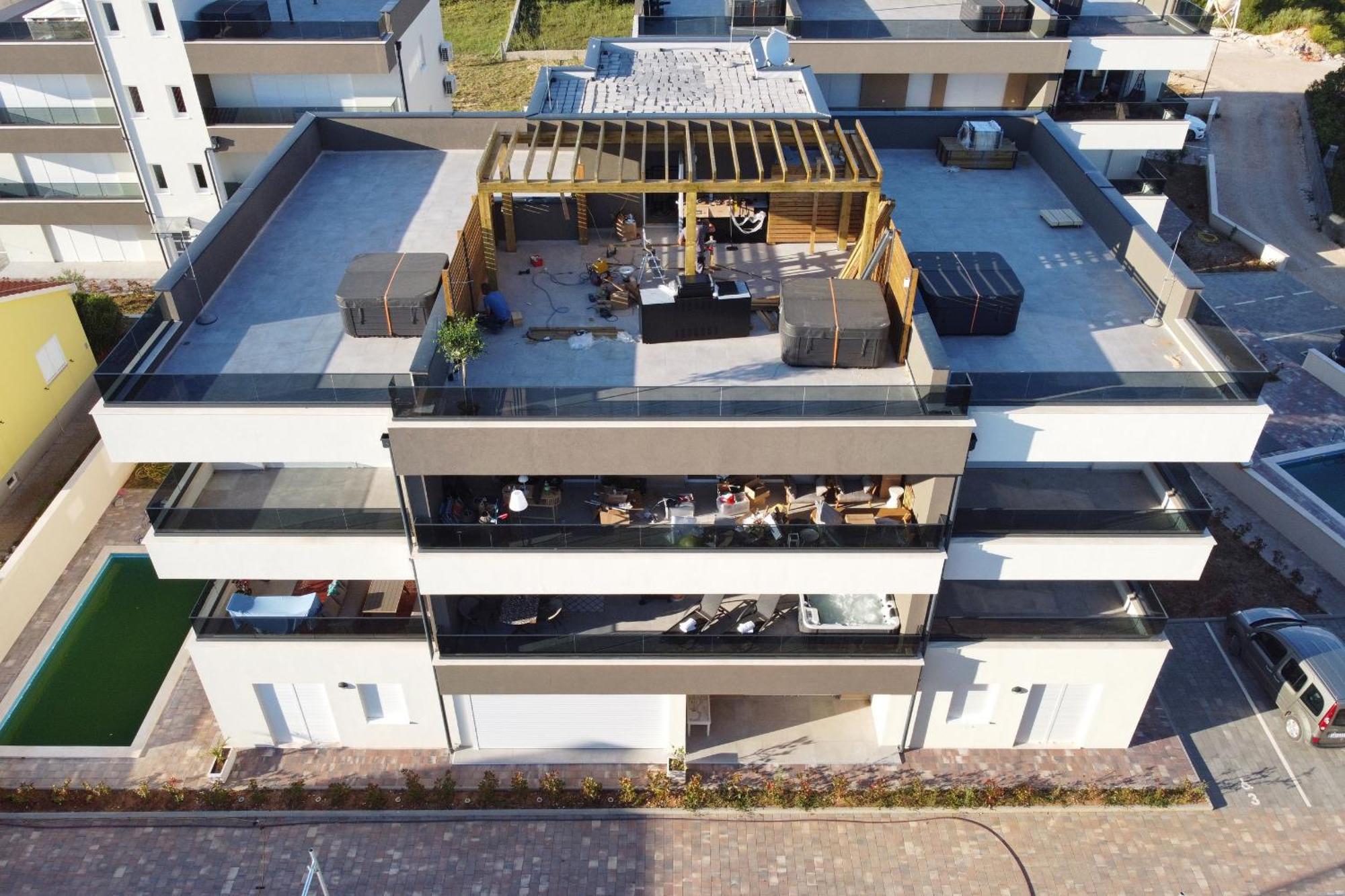 Apartment Relex With Pool & Jacuzzi Privlaka  Exterior foto